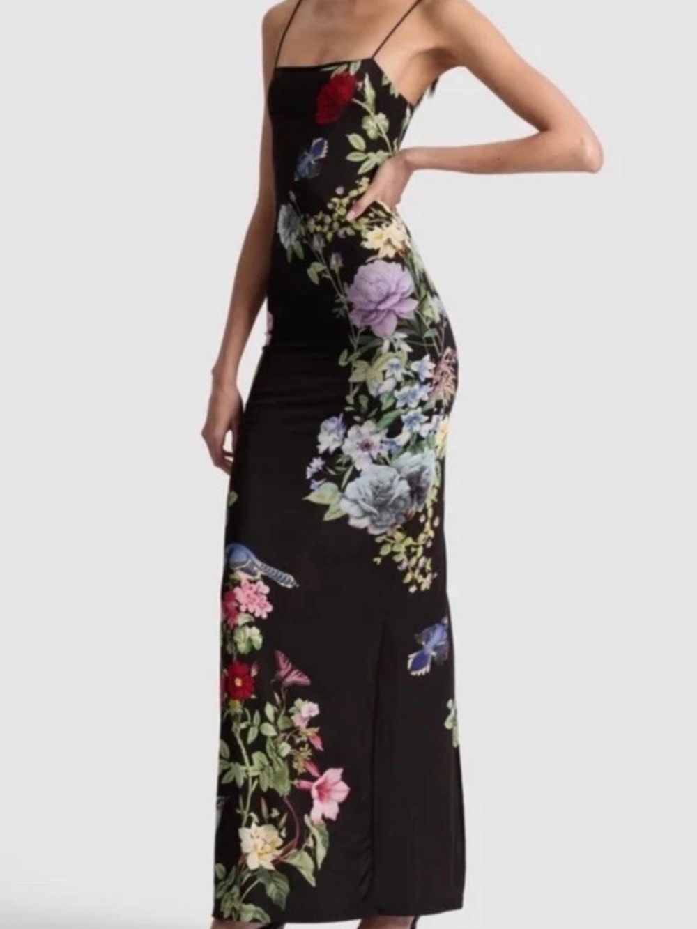 Alice + Olivia Fifi Maxi Dress In Venus Floral Sz 12 NWT $550